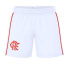 Shorts Flamengo Infantil Juvenil Branco Oficial