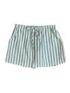 Shorts Floerns, cintura elástica feminina, linho de dupla camada Shorts Floerns, cintura elástica feminina, linho de dupla camada