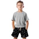 Shorts Infantil Bermuda Calção Praia Desenhos Arte White 309