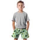 Shorts Infantil Bermuda Calção Praia Verão Abacate Cartoon Verde 167 Shorts Infantil Bermuda Calção Praia Verão Abacate Cartoon Verde 167