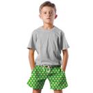 Shorts Infantil Bermuda Calção Praia Verão Estrelas Cartoon Yellow 276