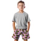 Shorts Infantil Bermuda Calção Praia Verão Game Over Fim de Jogo Pixel 68