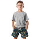 Shorts Infantil Bermuda Calção Praia Verão Instrumentos Música Arte Artista 486