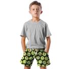 Shorts Infantil Bermuda Calção Praia Verão Monstro Cartoon Arte 225