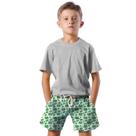Shorts Infantil Bermuda Calção Praia Verão Sapo Cartoon Verde Funny 360