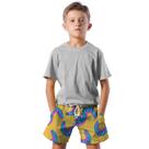 Shorts Infantil Bermuda Calção Praia Verão Tentáculos Cartoon Monstro 96