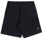 Shorts infantil em moletinho preto liso básico