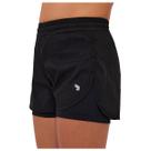 Shorts Infantil Menina Alto Giro Sobreposto Preto - 24350