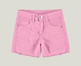 Shorts Infantil Menina Sarja Com Barra Desfiada Malwee Kids