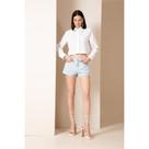 Shorts Jeans Curto com Filigrana Shorts Jeans Curto com Filigrana