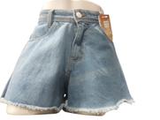 Shorts jeans feminino godê fashion