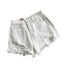 Shorts Jeans Femininos De Cintura Alta E Perna Larga, Moda Coreana Casual Estilo De Rua Tendência