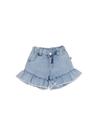 Shorts jeans infantil Alphabeto - Balé das cores Shorts jeans infantil Alphabeto - Balé das cores