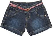 SHORTS JEANS INFANTIL COM CINTO EM GLITTER E LANTEJOULA Nº 8