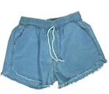 Shorts Jeans Jogger Feminino Cintura Elástica TikToker