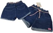 Shorts Jeans Luxo Infantil Menina Verão Lessa Kids Ref 8177