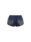 Shorts jeans SOLY HUX Y2k Sparkly Skinny Mini femininos