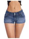 Shorts jeans WDIRARA Y2k, cintura baixa, elástica, mini jeans para mulheres Shorts jeans WDIRARA Y2k, cintura baixa, elástica, mini jeans para mulheres