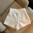 Shorts Jeans Y2K Cintura Alta - Preto e Branco - Perna Larga