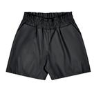 Shorts Juvenil Feminino em material sintético Preto - MOD.ME