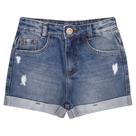 Shorts Juvenil Look Jeans Barra Dobrada Jeans