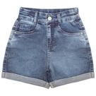 Shorts Juvenil Look Jeans Cintura Alta Jeans Shorts Juvenil Look Jeans Cintura Alta Jeans