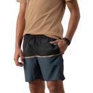 Shorts Juvenil Menino Fico em Tecido Plano Preto/Azul
