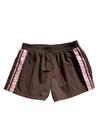 Shorts MakeMechic Listrados de Verão para mulheres de ginástica marrom/rosa Shorts MakeMechic Listrados de Verão para mulheres de ginástica marrom/rosa