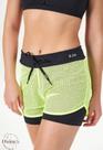 Shorts maratonista 340 - com tela alta comp. preto