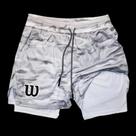 Shorts Masculinos De Corrida 2 Em 1 Com Camada Dupla E Malha Respirável Para Academia, Treino, Shorts Masculinos De Corrida 2 Em 1 Com Camada Dupla E Malha Respirável Para Academia, Treino,