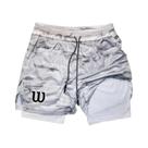 Shorts Masculinos De Corrida 2 Em 1 Com Camada Dupla E Malha Respirável Para Academia, Treino,