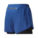 Shorts Masculinos De Corrida De Secagem Rápida Pretos, Dupla Camada, Para Treino E Musculação