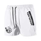 Shorts Masculinos De Secagem Rápida Com Estampa, Bolsos Laterais Com Zíper, Para Corrida, Basquete,