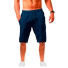Shorts Masculinos de Verão - Algodão e Linho Respirável - Cor Sólida Shorts Masculinos de Verão - Algodão e Linho Respirável - Cor Sólida