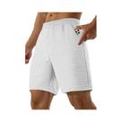 Shorts Masculinos De Verão Em Waffle, Estilo Casual De Negócios, Com Cordão, Folgados, Respiráveis,