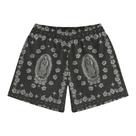 Shorts masculinos DIOTSR com estampa retrô para basquete atlético, pretos Shorts masculinos DIOTSR com estampa retrô para basquete atlético, pretos