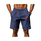 Shorts Masculinos Leves De Algodão Em Cores Sólidas Para Academia, Praia E Corrida, Tamanho Grande,