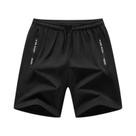 Shorts Masculinos Pretos De Secagem Rápida E Respiráveis Para Academia, Corrida E Treino Com Cordão