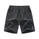 Shorts Masculinos Pretos De Secagem Rápida E Respiráveis Para Academia, Corrida E Treino Com Cordão