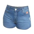 Shorts Max Denim Curto Premium Feminino - Jeans claro