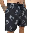 Shorts Mcd Caligraffiti Bermuda Tamanho:GGCor:Preto