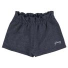 Shorts Menina Glinny em Moletom Diamond na cor Preta