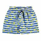 Shorts Microfibra BGR Listrado Azul/Branco