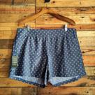 Shorts Moda Feminina Chambery Jeans Estampada Com Zíper Lateral - CK Modas