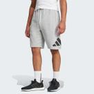 Shorts Moletinho Adidas MH Boss Big Logo Cinza e Preto