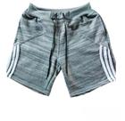 Shorts Moletom Cinza com detalhe em Branco