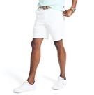 Shorts Nautica Classic Fit Flat Front Stretch Chino brancos