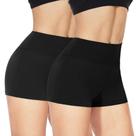 Shorts NexiEpoch 2 Pacote Cintura Alta Preto em Spandex