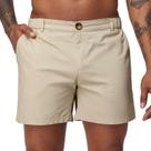 Shorts Oymyakon masculinos casuais de algodão chino de 15 cm com bolsos Shorts Oymyakon masculinos casuais de algodão chino de 15 cm com bolsos