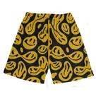 Shorts Praia Verão Bermuda Short Emojis Happy Amarelo 45